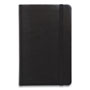 TRU RED™ Flexible-Cover Business Journal, Quadrille Rule, Black Cover, 3.5 x 5.5, 128 Sheets