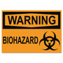 U.S. Stamp & Sign OSHA Safety Signs, WARNING BIOHAZARD, Orange/Black, 10 x 14