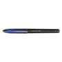 Uni-Ball AIR Porous Rollerball Pen, Medium 0.7mm, Blue Ink, Black Barrel, Dozen