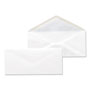 Universal Open-Side Business Envelope, #10, Monarch Flap, Gummed Closure, 4.13 x 9.5, White, 500/Box