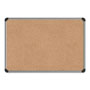 Universal Cork Board with Aluminum Frame, 24 x 18, Natural Surface