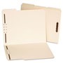 Universal Deluxe Reinforced Top Tab Fastener Folders, 0.75" Expansion, 2 Fasteners, Letter Size, Manila Exterior, 50/Box