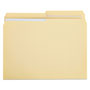 Universal Double-Ply Top Tab Manila File Folders, 1/2-Cut Tabs: Assorted, Letter Size, 0.75" Expansion, Manila, 100/Box
