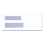 Universal Double Window Business Envelope, #8 5/8, Square Flap, Gummed Closure, 3.63 x 8.88, White, 500/Box