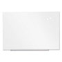 Universal Frameless Magnetic Glass Marker Board, 36 x 24, White Surface