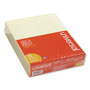 Universal Glue Top Pads, Narrow Rule, 50 Canary-Yellow 8.5 x 11 Sheets, Dozen