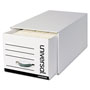 Universal Heavy-Duty Storage Drawers, Letter Files, 14" x 25.5" x 11.5", White, 6/Carton