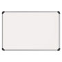 Universal Magnetic Steel Dry Erase Marker Board, 48 x 36, White Surface, Aluminum/Plastic Frame