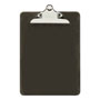 Universal Plastic Clipboard with High Capacity Clip, 1.25" Clip Capacity, Holds 8.5 x 11 Sheets, Translucent Black