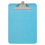Universal Plastic Clipboard with High Capacity Clip, 1.25" Clip Capacity, Holds 8.5 x 11 Sheets, Translucent Blue