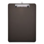 Universal Plastic Clipboard with Low Profile Clip, 0.5" Clip Capacity, Holds 8.5 x 11 Sheets, Translucent Black