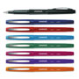 Universal Porous Point Pen, Stick, Medium 0.7 mm, Assorted Ink and Barrel Colors, 8/Pack