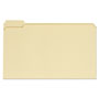 Universal Top Tab File Folders, 1/5-Cut Tabs: Assorted, Legal Size, 0.75" Expansion, Manila, 100/Box