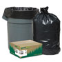 Webster Linear Low Density Recycled Can Liners, 60 gal, 1.65 mil, 38" x 58", Black, 100/Carton