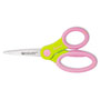 Westcott® Ultra Soft Handle Scissors with Antimicrobial Protection, 5" Long, 2" Cut Length, Randomly Assorted Straight Handles