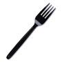 WNA Comet Cutlery for Cutlerease Dispensing System, Fork, 6", Black, 960/Box