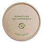 World Centric Paper Lids for Bowls, 3.6" Diameter, Kraft, 500/Carton