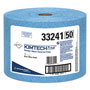 WypAll® Oil, Grease and Ink Cloths, Jumbo Roll, 9 3/5 x 13 2/5, Blue, 717/Roll