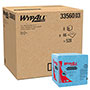 WypAll® Oil, Grease and Ink Cloths, 1/4 Fold, 12 1/2 x 12, Blue, 66/Box, 8 Boxes/Carton