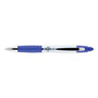 Zebra Pen Z-Grip MAX Retractable Ballpoint Pen, Medium 1mm, Blue Ink, Silver Barrel, Dozen