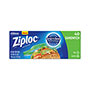 Ziploc® Resealable Sandwich Bags, 1.2 mil, 6.5" x 5.88", Clear, 480/Carton