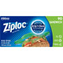 Ziploc® Sandwich Bags, 5.88" x 6.50" Length, Clear, Plastic, 90/Box, Sandwich, Storage