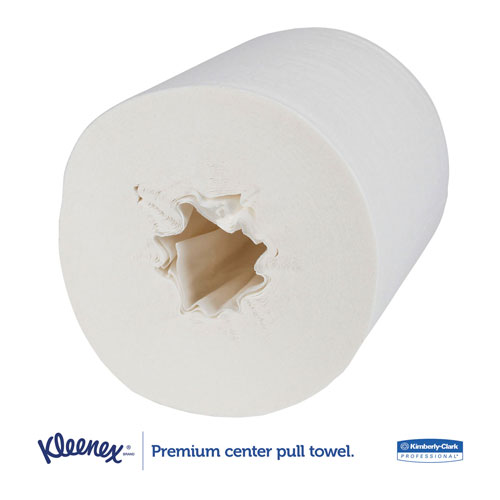 Kleenex Premiere Center-Pull Towels, Perforated, 15 x 8, 8 2/5 dia, 250/Roll, 4 Rolls/Ct