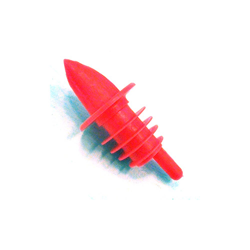Spill-Stop Manufacturing Company Medium Red Plastic Pourer