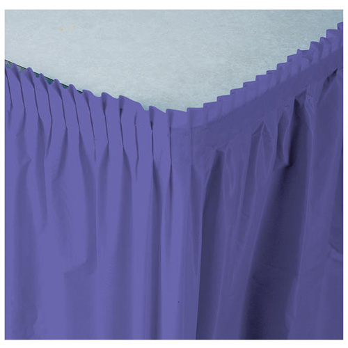 Creative Converting Tableskirt Purple 14'