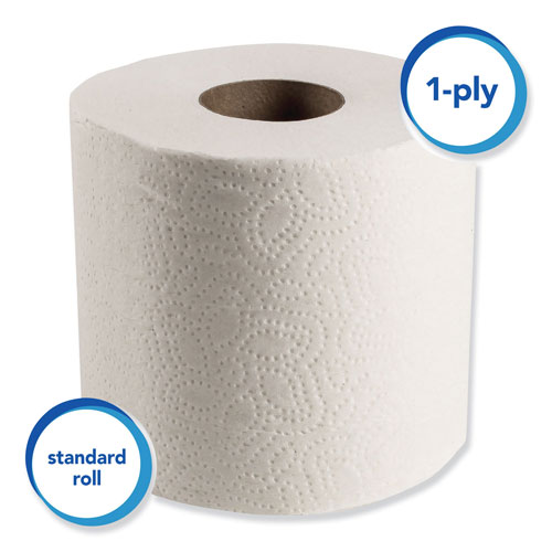 Scott® Essential Standard Roll Bathroom Tissue, Septic Safe, 1-Ply, White, 1210 Sheets/Roll, 80 Rolls/Carton