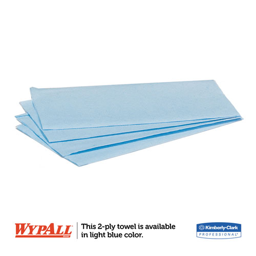 WypAll® L10 Windshield Wipers, Banded, 2-Ply, 9.3 x 10.25, 240/Carton