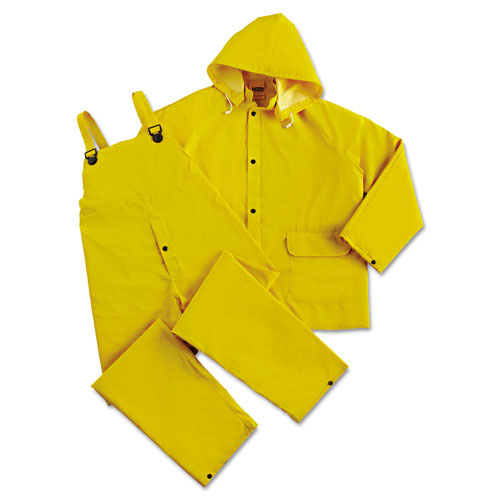 Anchor Rainsuit, PVC/Polyester, Yellow, Large