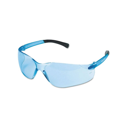 MCR Safety BearKat® BK1 Series Safety Glasses, Light Blue Lens, Duramass® Scratch-Resistant, Light Blue Frame