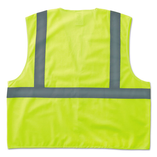 Ergodyne GloWear 8205HL Type R Class 2 Super Econo Mesh Safety Vest, Lime, Large/X-Large