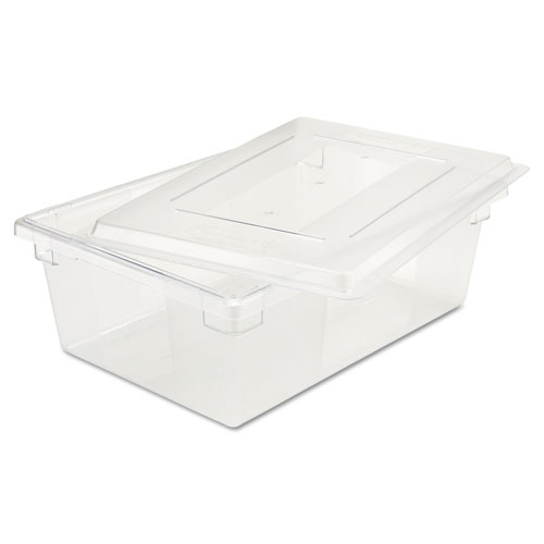 Rubbermaid Food/Tote Boxes, 12.5 gal, 26 x 18 x 9, Clear, Plastic