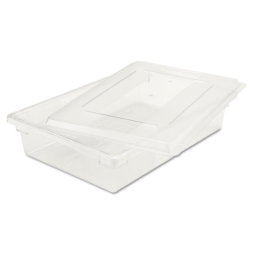 Rubbermaid Food/Tote Boxes, 8 1/2gal, 26w x 18d x 6h, Clear