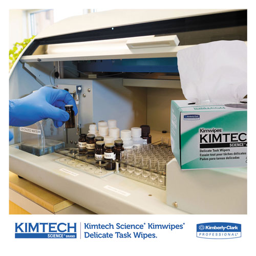 Kimtech™ Kimwipes, Delicate Task Wipers, 1-Ply, 4 2/5 x 8 2/5, 280/Box,16800/Ct