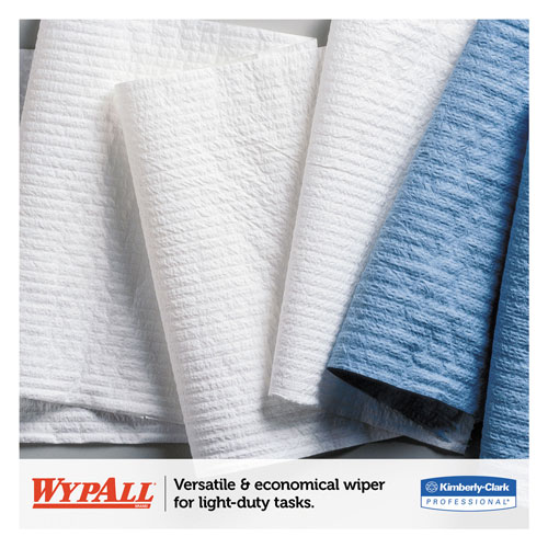 WypAll® X50 Cloths, Jumbo Roll, 9 4/5 x 13 2/5, White, 1100/Roll