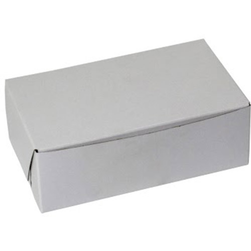 BOXit White Bakery Box, 6.25" x 3.75" x 2.125"