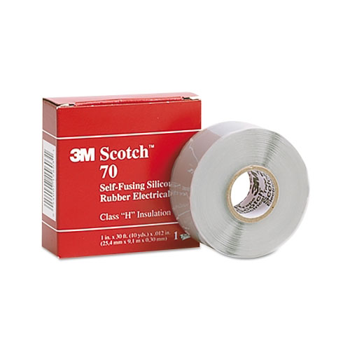 3M Scotch® Self-Fusing Silicone Rubber Electrical Tape, 1 in X 30ft, 12mil, Sky Blue Gray