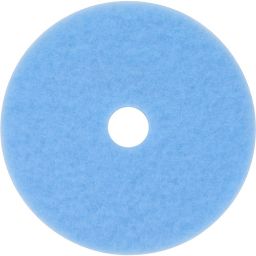 3M Sky Blue Hi-Performance Burnish Pad 3050, 5/Carton, Round x 20" Diameter x 1" Thickness, Sky Blue