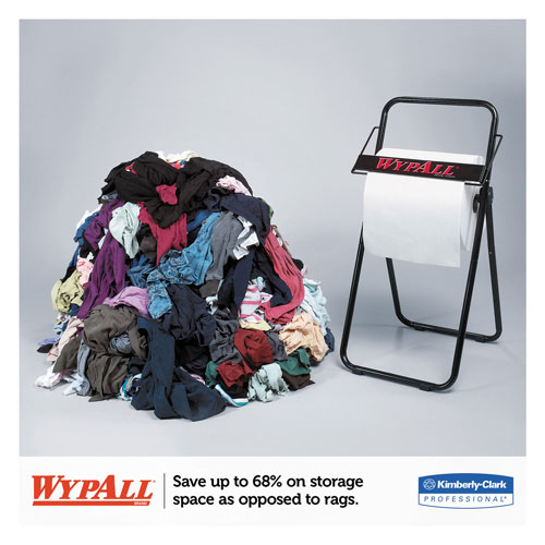 WypAll® X80 Cloths with HYDROKNIT, Jumbo Roll, 12 1/2w x 13.4 White, 475 Roll