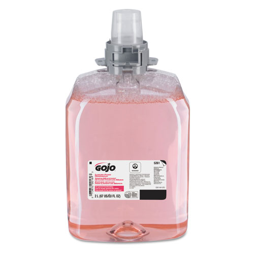 Gojo FMX-20™ Foaming Cranberry Soap Dispenser Refill, 2000 mL, Case of 2