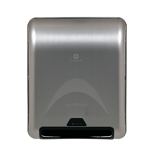 enMotion 8" Recessed Automated Touchless Paper Towel Dispenser, Stainless Steel, 13.300" W x 8.000" D x 16.400" H