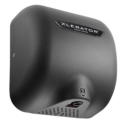Excel XLERATOR® Hand Dryer 110-120V, Graphite, Noise Reduction Nozzle