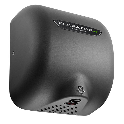 Excel XLERATOReco® Hand Dryer 208-277V, Graphite, Noise Reduction Nozzle