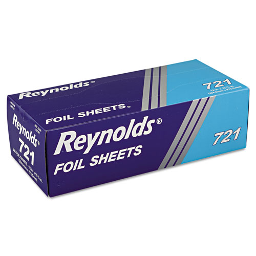 Reynolds Interfolded Aluminum Foil Sheets, 12 x 10 3/4, Silver, 500/Box, 6 Boxes/Carton