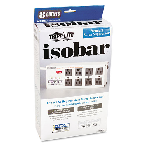 Tripp Lite ISOBAR8ULTRA Isobar Surge Suppressor, 8 Outlets, 12 ft Cord, 3840 Joules