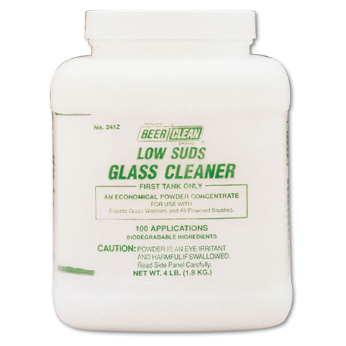 Diversey Beer Clean Glass Cleaner, Unscented, Powder, 4 lb. Container