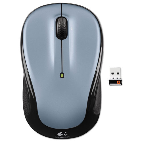 Logitech M325 Wireless Mouse, 2.4 GHz Frequency/30 ft Wireless Range, Left/Right Hand Use, Silver